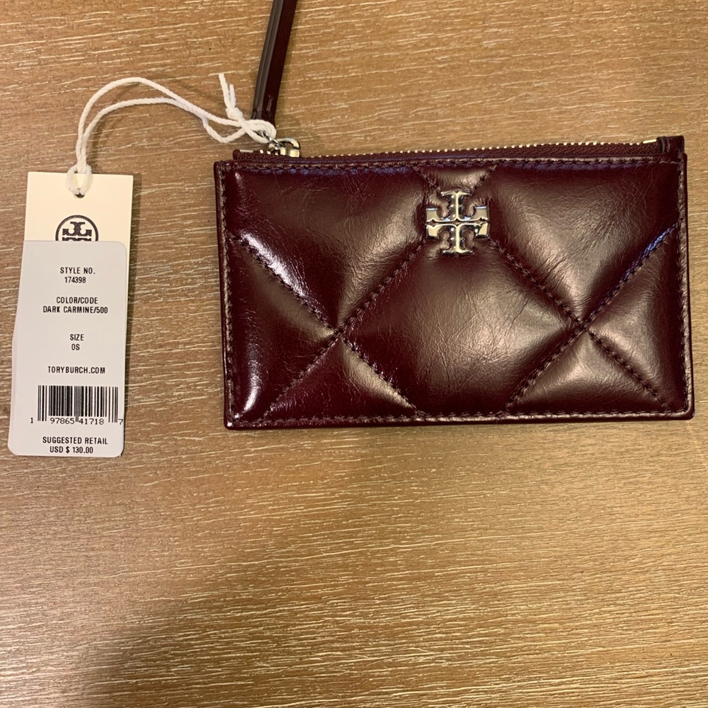Tory Burch Dark Carmine Card Holder